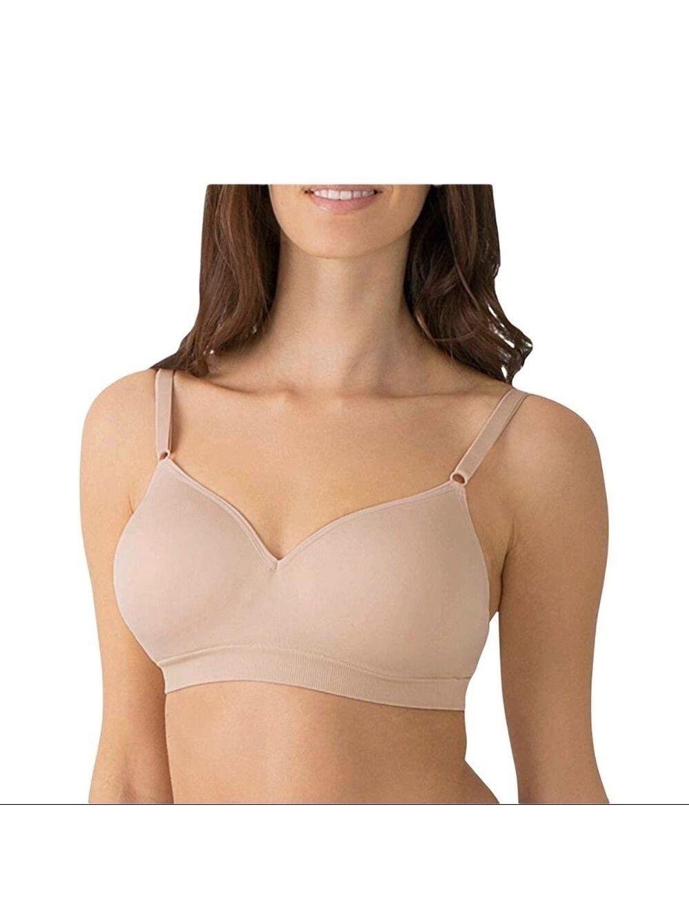 Fruit of the Loom 34D Seamless Lift Bra Wire-Free FT640 Soft Support Everyday
